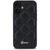 Etui GUESS Quilted Metal Logo do Apple iPhone 16 Plus Czarny Model telefonu iPhone 16 Plus