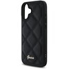 Etui GUESS Quilted Metal Logo do Apple iPhone 16 Plus Czarny Typ Etui nakładka