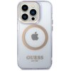Etui GUESS Gold Outline Translucent MagSafe do Apple iPhone 14 Pro Purpurowy Model telefonu iPhone 14 Pro