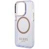 Etui GUESS Gold Outline Translucent MagSafe do Apple iPhone 14 Pro Purpurowy Typ Etui nakładka
