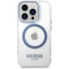 Etui GUESS Metal Outline MagSafe do Apple iPhone 14 Pro Max Przezroczysto-niebieski Model telefonu iPhone 14 Pro Max