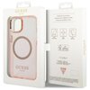 Etui GUESS Gold Outline Translucent MagSafe do Apple iPhone 14 Różowy Marka telefonu Apple