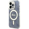 Etui GUESS IML 4G MagSafe do Apple iPhone 15 Pro Niebieski Ulica i numer budynku Sławęcińska 12