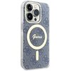 Etui GUESS IML 4G MagSafe do Apple iPhone 15 Pro Niebieski Miasto Macierzysz