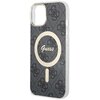 Etui GUESS 4G MagSafe do Apple iPhone 15 Plus Czarny Dominujący kolor Czarny