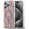 Etui GUESS IML GCube MagSafe do Apple iPhone 15 Pro Różowy