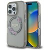 Etui GUESS IML Flowers Wreath MagSafe do Apple iPhone 16 Pro Czarny