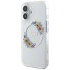 Etui GUESS IML Flowers Wreath MagSafe do Apple iPhone 16 Przezroczysty Seria telefonu iPhone