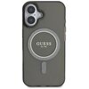 Etui GUESS IML Glitter Circle MagSafe do Apple iPhone 16 Czarny Model telefonu iPhone 16