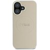 Etui GUESS Grained Ring MagSafe do Apple iPhone 16 Beżowy Model telefonu iPhone 16