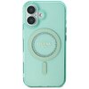 Etui GUESS IML Rhinestones MagSafe do Apple iPhone 16 Plus Zielony Model telefonu iPhone 16 Plus