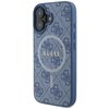 Etui GUESS 4G Ring Classic Logo MagSafe do Apple iPhone 16 Niebieski Seria telefonu iPhone