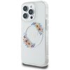 Etui GUESS IML Flowers Wreath MagSafe do Apple iPhone 16 Pro Max Przezroczysty