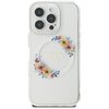 Etui GUESS IML Flowers Wreath MagSafe do Apple iPhone 16 Pro Max Przezroczysty Seria telefonu iPhone