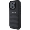 Etui AMG Leather Debossed Lines Black Logo do Apple iPhone 16 Pro Max Czarny Seria telefonu iPhone