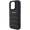 Etui AMG Leather Debossed Lines Black Logo do Apple iPhone 16 Pro Max Czarny Typ Etui nakładka