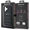 Etui AMG Leather Debossed Lines Black Logo do Apple iPhone 16 Czarny Marka telefonu Apple