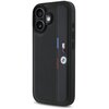 Etui BMW M Perforated Tricolor Detail Line do Apple iPhone 16 Czarny Seria telefonu iPhone