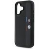 Etui BMW M Perforated Tricolor Detail Line do Apple iPhone 16 Czarny Typ Etui nakładka