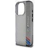 Etui BMW Motosport IML Vertical Stripe do Apple iPhone 16 Pro Szary Dominujący kolor Szary