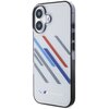 Etui BMW Motosport IML Random Stripes do Apple iPhone 16 Plus Szary Seria telefonu iPhone