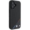 Etui BMW M Perforated Tricolor Line MagSafe do Apple iPhone 16 Czarny Kompatybilność Apple iPhone 16