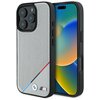 Etui BMW M Perforated Tricolor Line MagSafe do Apple iPhone 16 Pro Szary
