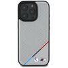 Etui BMW M Perforated Tricolor Line MagSafe do Apple iPhone 16 Pro Szary Model telefonu iPhone 16 Pro