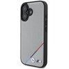 Etui BMW M Perforated Tricolor Line MagSafe do Apple iPhone 16 Szary Seria telefonu iPhone