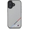 Etui BMW M Perforated Tricolor Line MagSafe do Apple iPhone 16 Szary Model telefonu iPhone 16