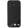 Etui BMW M Perforated Tricolor Line MagSafe do Apple iPhone 16 Plus Czarny Model telefonu iPhone 16 Plus