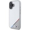 Etui BMW M Carbon Tricolor Line MagSafe do Apple iPhone 16 Szary Seria telefonu iPhone