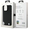 Etui BMW Sign Leather Diamond Metal Logo MagSafe do Apple iPhone 16 Pro Max Czarny Marka telefonu Apple