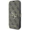 Etui GUESS 4G Metal Logo do Apple iPhone 16 Pro Brązowy
