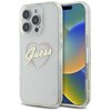 Etui GUESS IML Heart do Apple iPhone 16 Pro Przeźroczysty