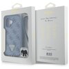 Etui GUESS Leather Metal Logo Strass Crossbody do Apple iPhone 16 Niebieski Marka telefonu Apple