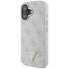 Etui GUESS Leather Metal Logo Strass Crossbody do Apple iPhone 16 Różowy Seria telefonu iPhone