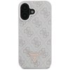 Etui GUESS Leather Metal Logo Strass Crossbody do Apple iPhone 16 Różowy Model telefonu iPhone 16