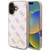 Etui GUESS New 4G Triangle do Apple iPhone 16 Biały