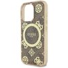 Etui GUESS IML Peony On 4G Background MagSafe do Apple iPhone 16 Pro Brązowy Typ Etui nakładka