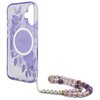 Etui GUESS IML Flowers With Pearl Strap MagSafe do Apple iPhone 16 Plus Fioletowy Typ Etui nakładka