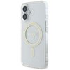 Etui GUESS IML Glitter Circle MagSafe do Apple iPhone 16 Przezroczysty Seria telefonu iPhone