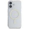 Etui GUESS IML Glitter Circle MagSafe do Apple iPhone 16 Przezroczysty Model telefonu iPhone 16