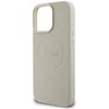 Etui GUESS Grained Ring MagSafe do Apple iPhone 16 Pro Beżowy Typ Etui nakładka