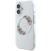 Etui GUESS IML Flowers Wreath MagSafe do Apple iPhone 16 Plus Przezroczysty Seria telefonu iPhone
