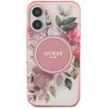 Etui GUESS IML Flower & Tonal Circle MagSafe do Apple iPhone 16 Różowy Model telefonu iPhone 16