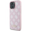 Etui GUESS Peony Script Logo MagSafe do Apple iPhone 16 Pro Różowy Seria telefonu iPhone