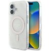 Etui GUESS IML 4G Background MagSafe do Apple iPhone 16 Biały