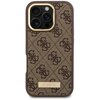 Etui GUESS 4G Logo Plate MagSafe do Apple iPhone 16 Pro Brązowy Model telefonu iPhone 16 Pro