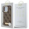 Etui GUESS 4G Logo Plate MagSafe do Apple iPhone 16 Pro Brązowy Marka telefonu Apple